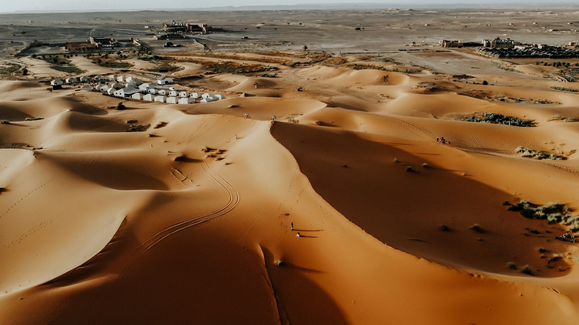 Camp de tentes dans les dunes de Merzouga