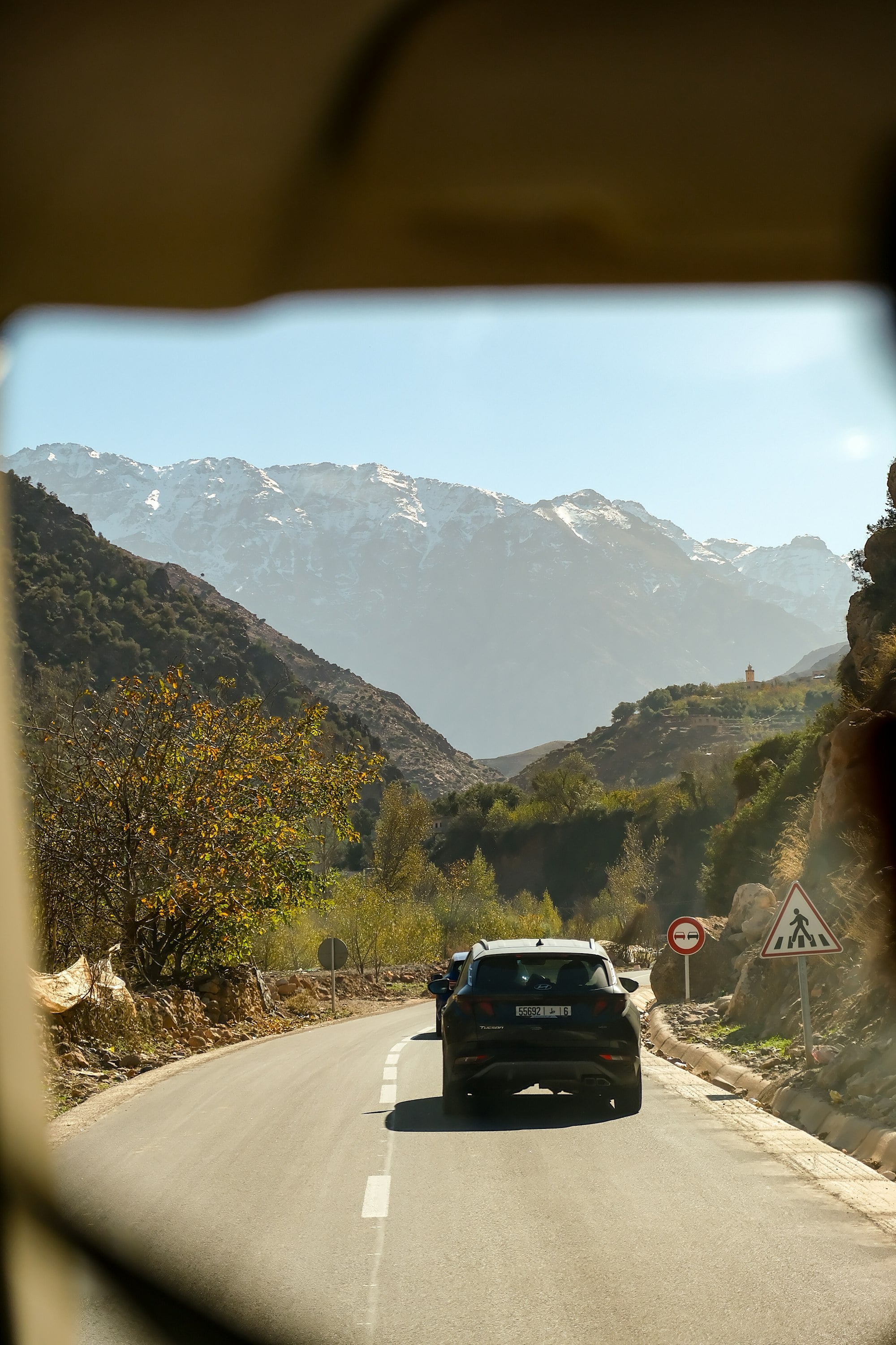 Route de montagne dans l'Atlas
